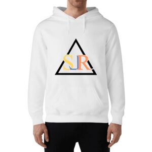 SLR White/Black/Gold Tri-Angle Logo Men's Hoodie