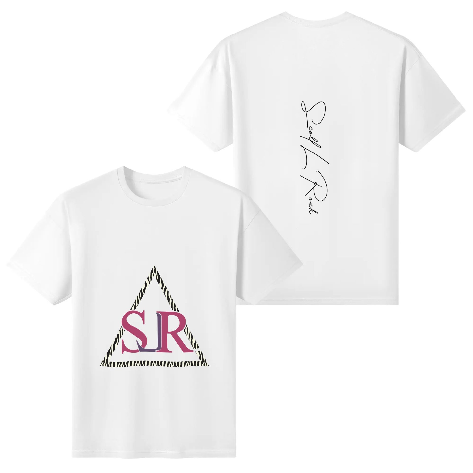 SLR Zebra Triangle logo Women’s Cotton Front & Back T Shirt - Image 11