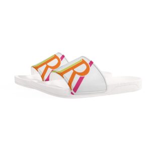 SLR WOMEN’S PINK TRI-COLOR LOGO SLIDES