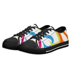 SLR PINK TRI-COLOR SIGNATURE LOGO Low Top Canvas Shoes