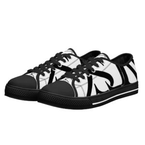 SLR BLACK TRI-ANGLE Low Top Canvas Shoes