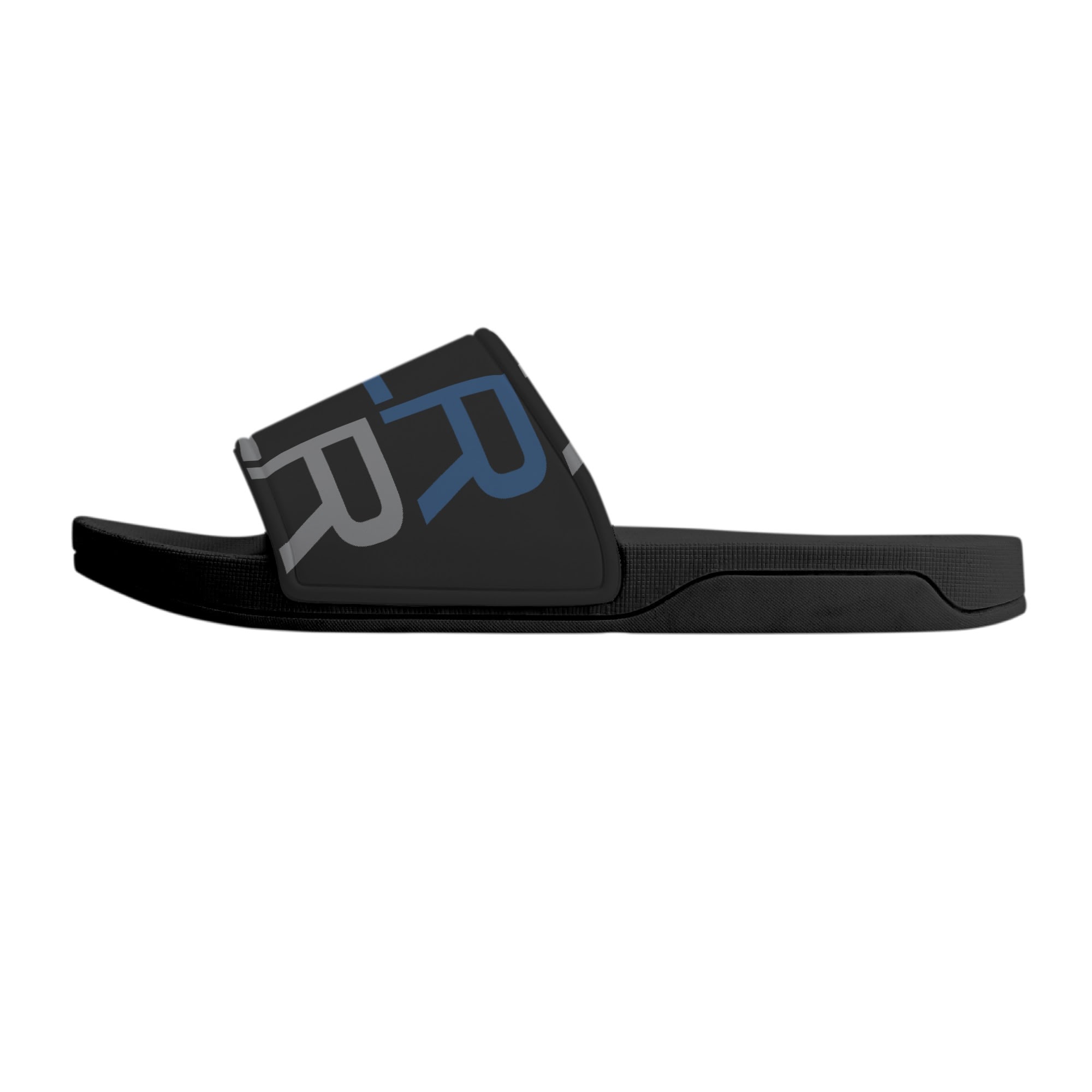 SLR men’s BLUE/GREY LOGO SANDALS - Image 3