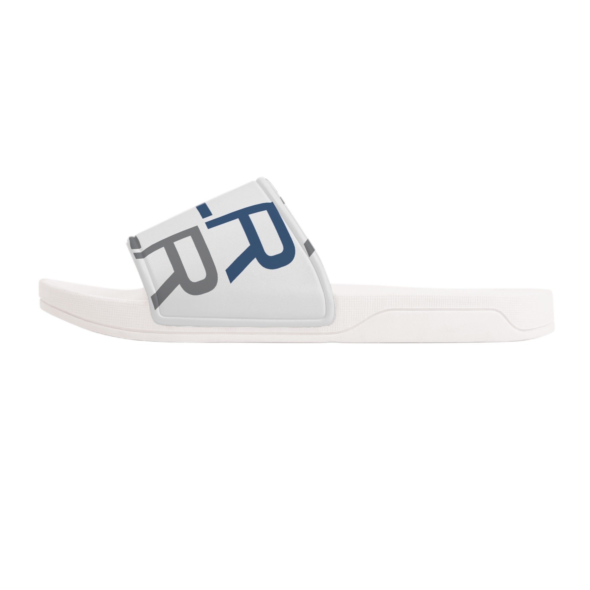 SLR men’s BLUE/GREY LOGO SANDALS - Image 3