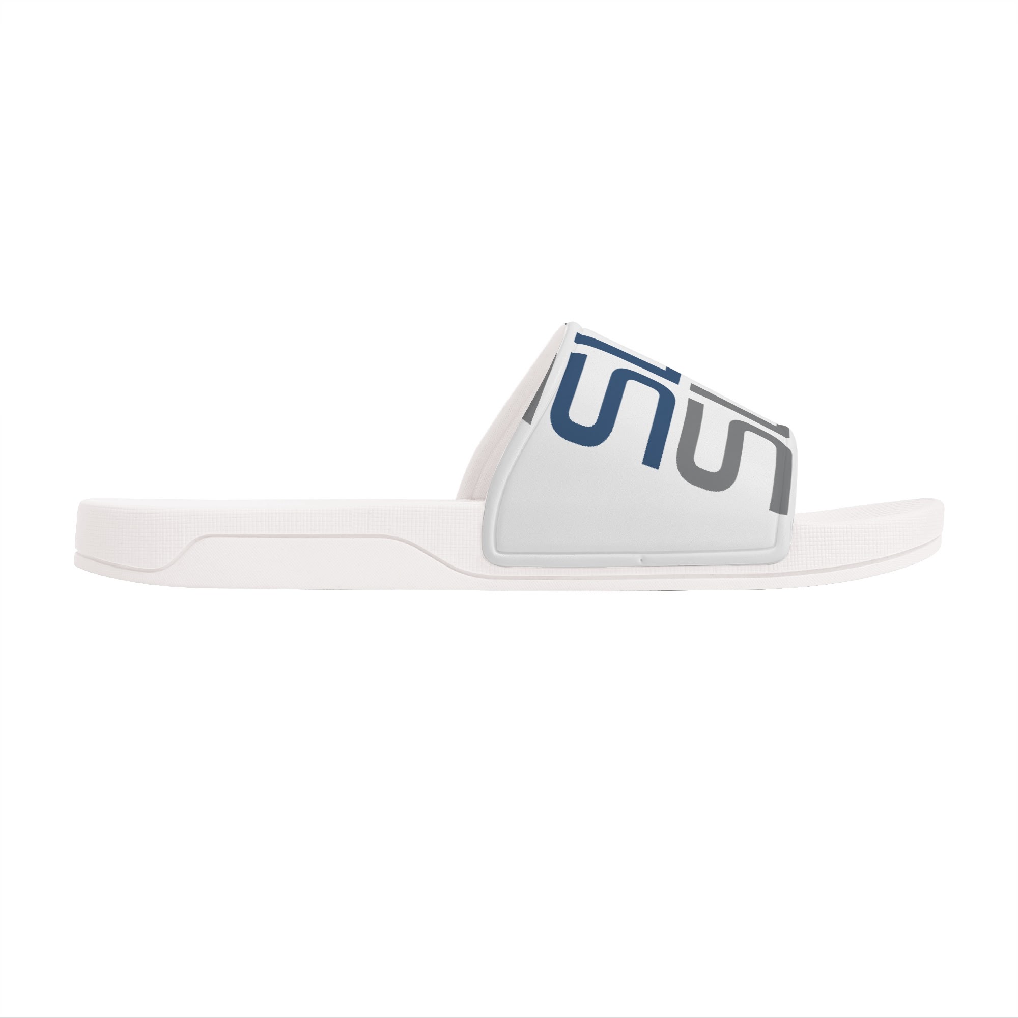 SLR men’s BLUE/GREY LOGO SANDALS - Image 4