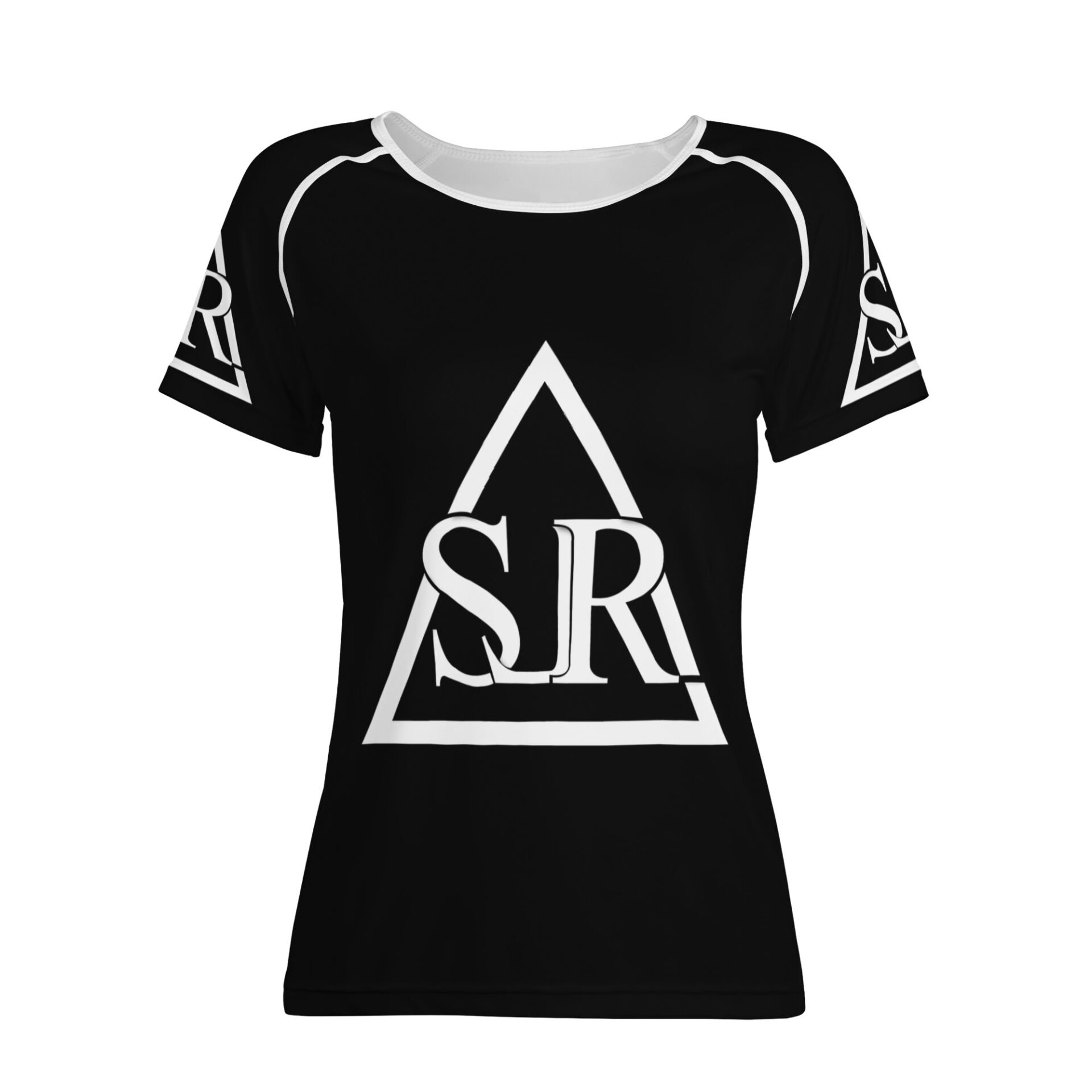 SLR WOMEN’S BLACK/WHITE ALL OVER TSHIRT