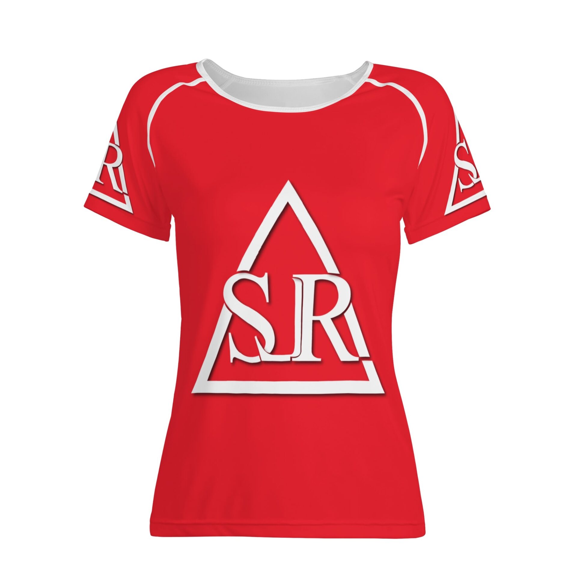 SLR WOMEN’S RED/WHITE ALL OVER TSHIRT