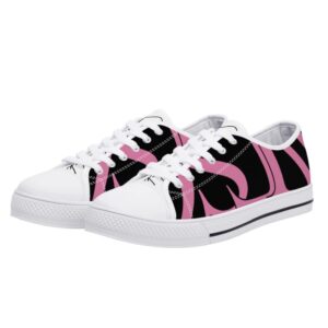 SLR Men’s BLACK/PINK/WHITE Low Top Canvas Shoes