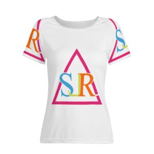 SLR WOMEN’S WHITE/TRI-COLOR LOGO TSHIRT