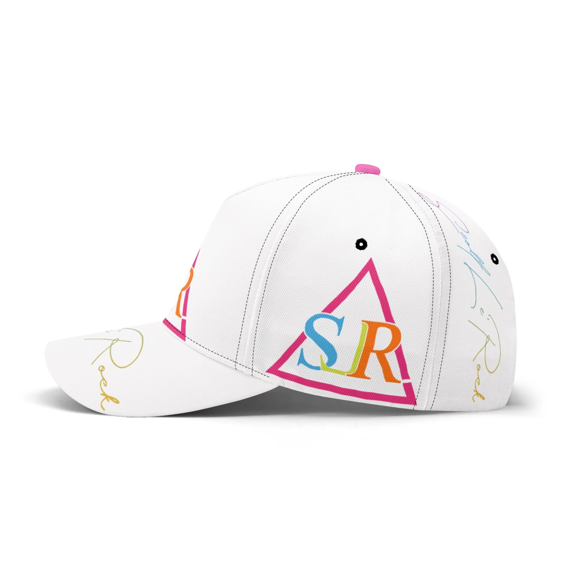 SLR WHITE/PINK TRI-COLOR Baseball Cap - Image 3