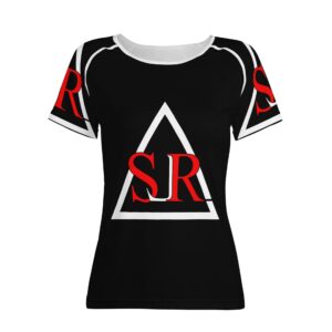 SLR WOMEN’S BLACK/WHITE/RED TSHIRT