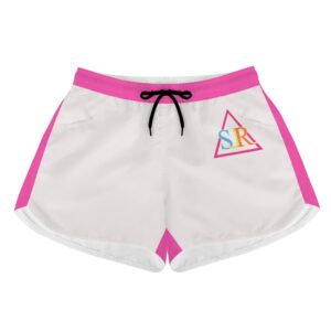 SLR Women’s WHITE/PINK Beach Shorts