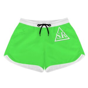 SLR LIME GREEN/WHITE Women’s Beach Shorts