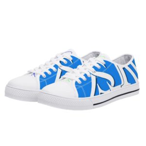 SLR WOMEN’S LIME GREEN/ROYAL BLUE Low Top Canvas Shoes