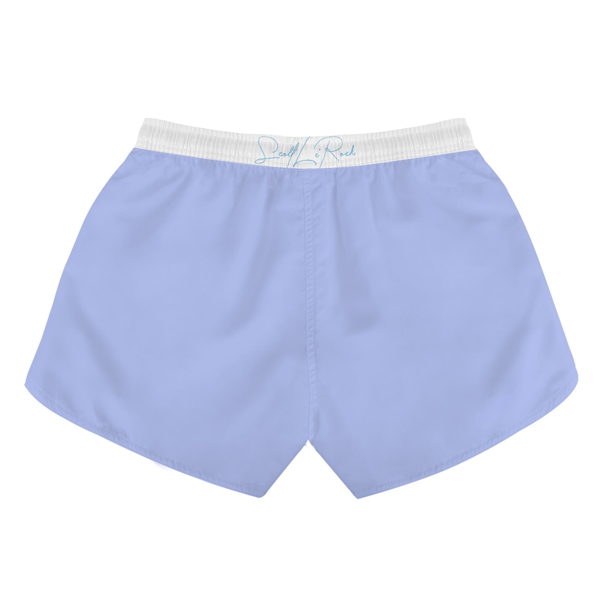 SLR SKY BLUE/WHITE Women’s Beach Shorts - Image 2
