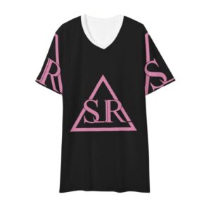 SLR Men’s BLACK/PINK V Neck Tshirt