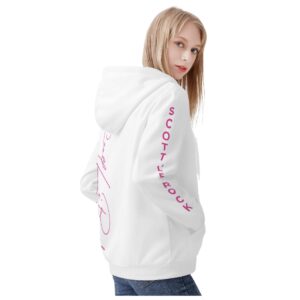 SLR Women’s White/Pink Zip Up Hoodie