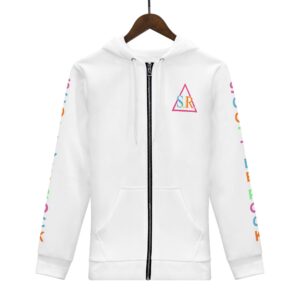 SLR Women’s White/Tri-color #2 Zip Up Hoodie