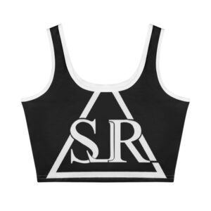 SLR Women’s Black/White Sleeveless Crop Top