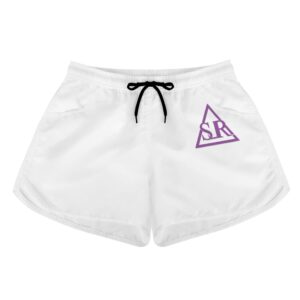 SLR White/Purple Women’s Beach Shorts