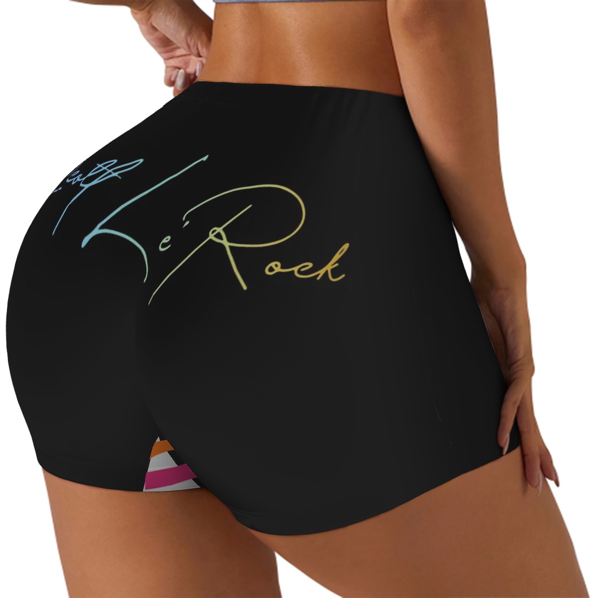 SLR Women’s Black Biker Shorts - Image 2