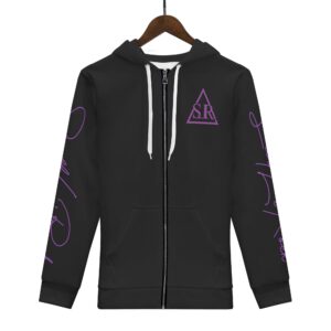 SLR Black/Purple Women's Zip Up Hoodie