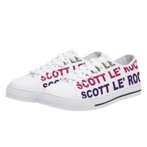 SLR NAME LOGO Women's Low Top Canvas Shoes