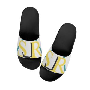 SLR Men's Orange & Gold Logo Slides